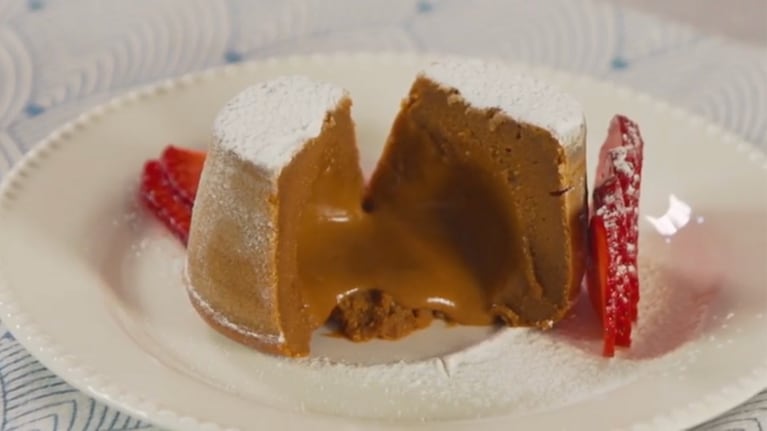 Volcán de dulce de leche: una receta ideal para un postre único
