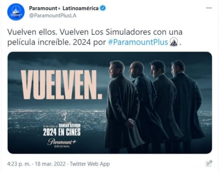 Vuelven Los Simuladores: anunciaron el estreno de la película en la pantalla grande para el 2024