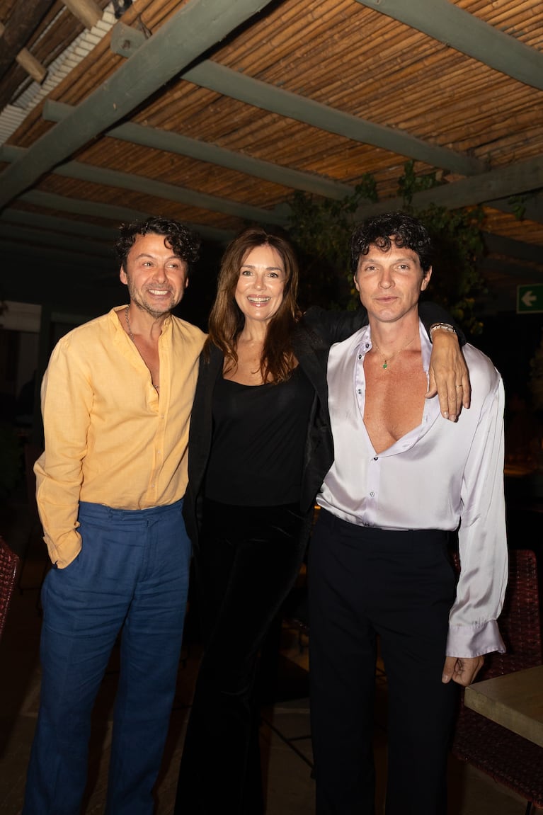 Wally Diamante, Andrea Frigerio y Facundo Garayalde