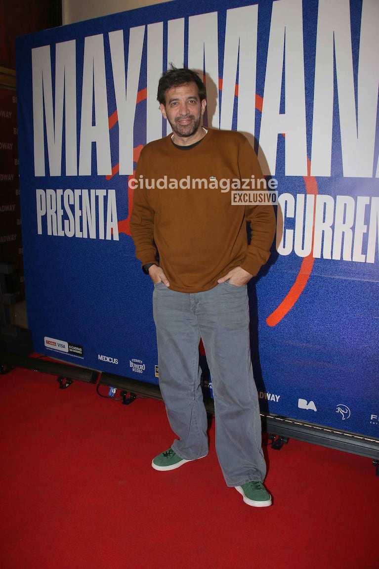 Walter Leiva en el estreno de Mayumana (Foto: Movilpress).