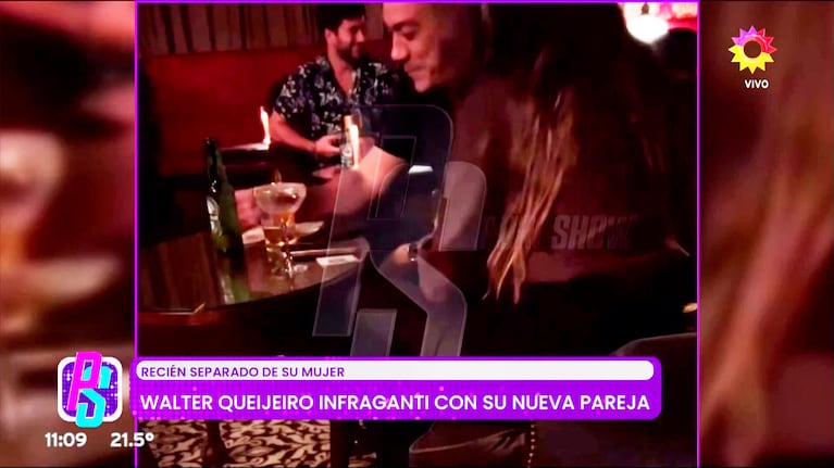Walter Quijeiro infraganti con una joven, a poco de separarse de su esposa de 22 años. (Foto: Puro Show)