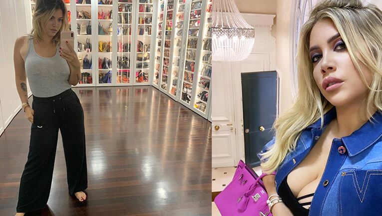 Wanda extraña su vestidor en Milán.