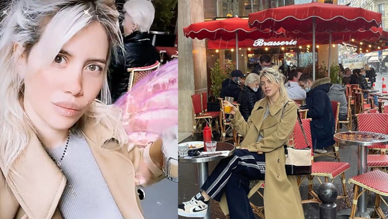 Wanda fue feliz tomando su café en las calles de París.