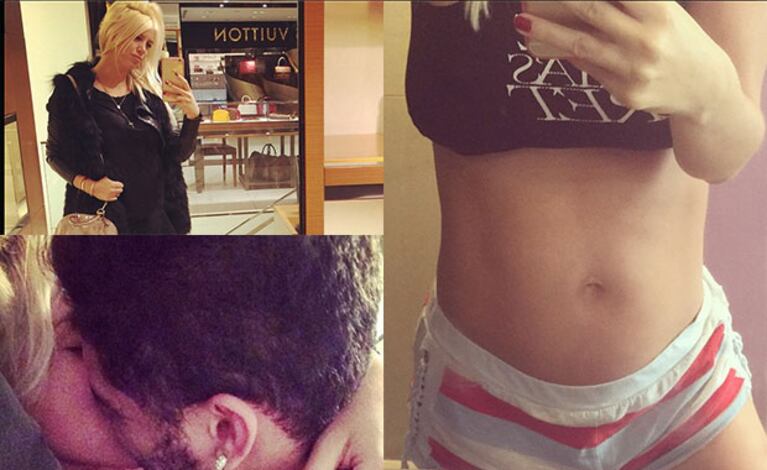 Wanda Nara, a full: amor y pancita 2.0 (Fotos: Instagram). 