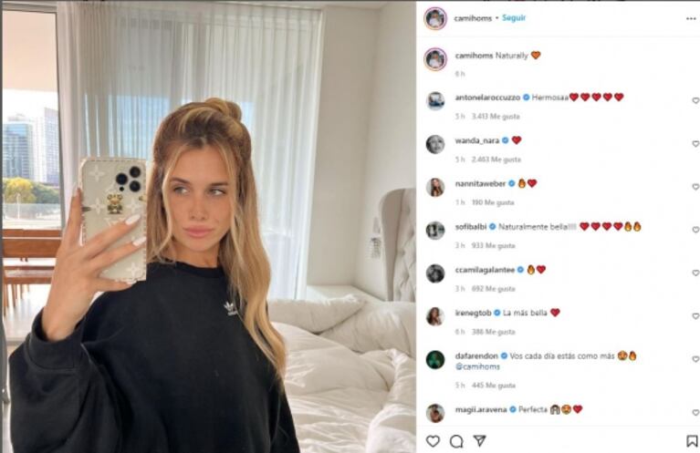 Wanda Nara, Antonela Roccuzzo, Natalie Weber y la ex de Toto Salvio apoyaron a Camila Homs