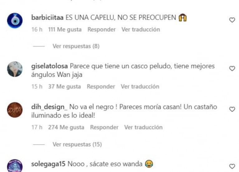 Wanda Nara cambió de look y en las redes sociales la compararon con una diva