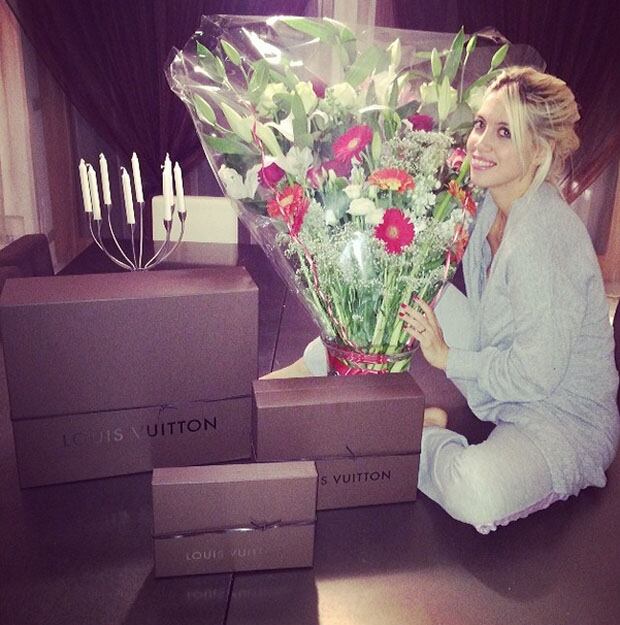 Wanda Nara celebra el Día de los enamorados con Mauro Icardi. (Instagram)