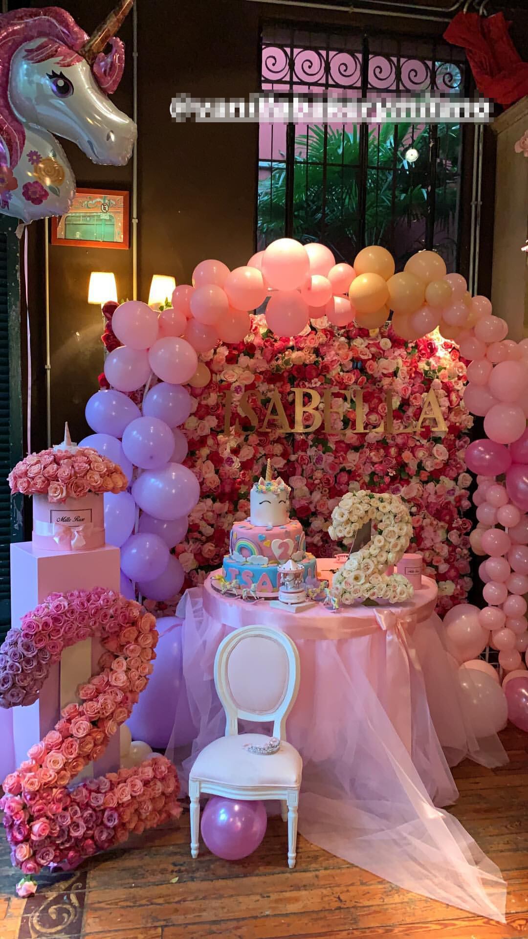 Wanda Nara celebró los 2 años de Isabella, su hija, con una súper fiesta