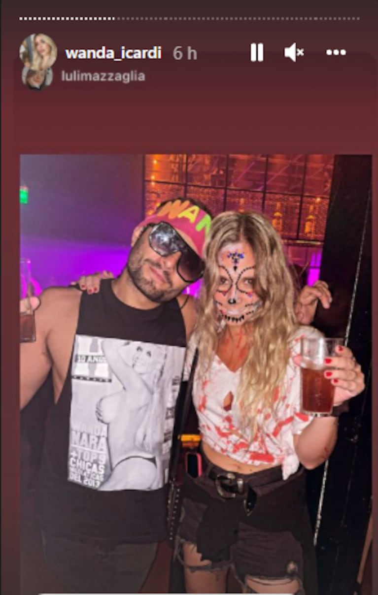 Wanda Nara celebró los disfraces de Halloween reivindicándola tras el escándalo con la China Suárez