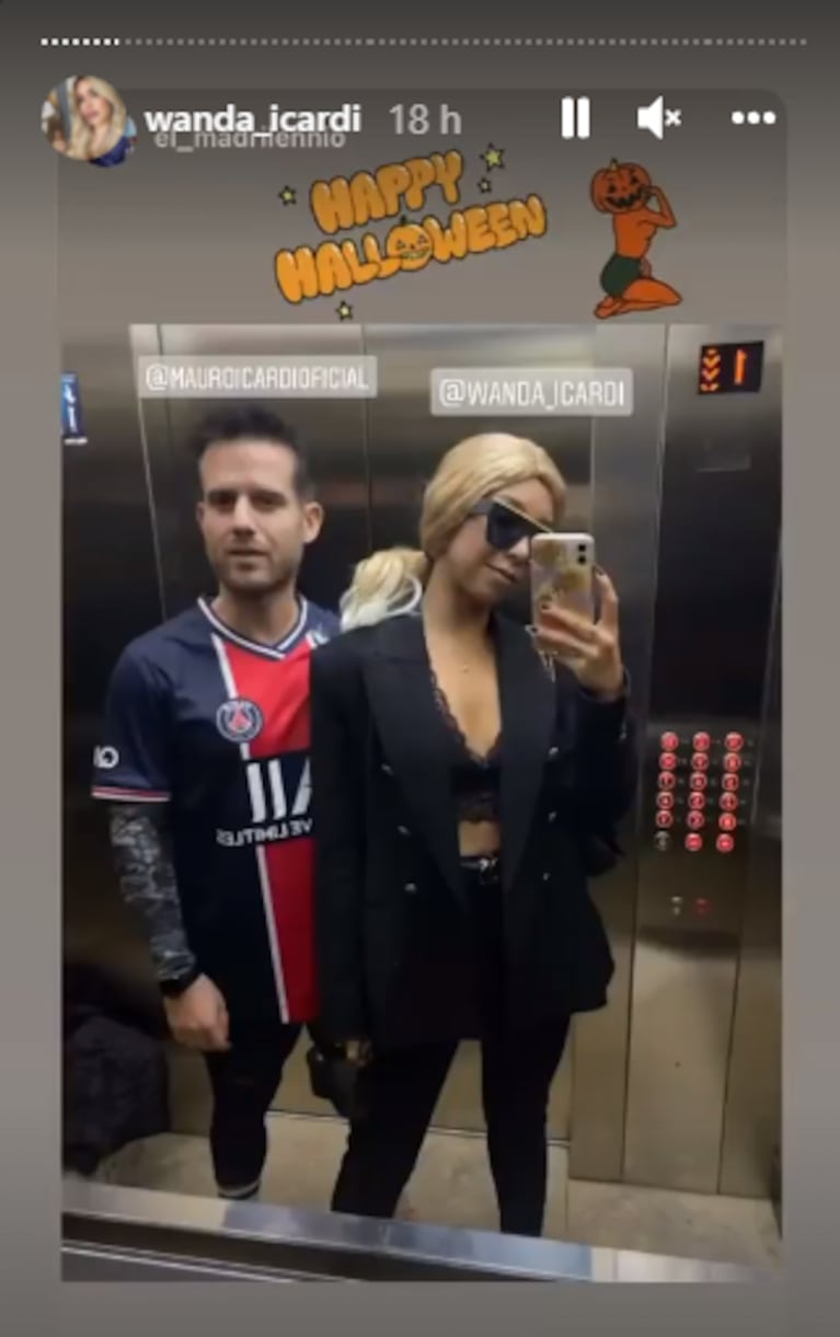 Wanda Nara celebró los disfraces de Halloween reivindicándola tras el escándalo con la China Suárez