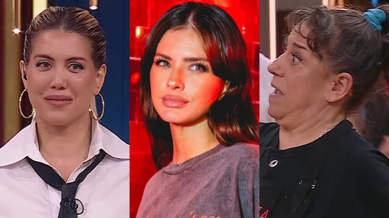 Wanda Nara, China Suárez y Julia Calvo (Fotos: capturas Telefe e Instagram)
