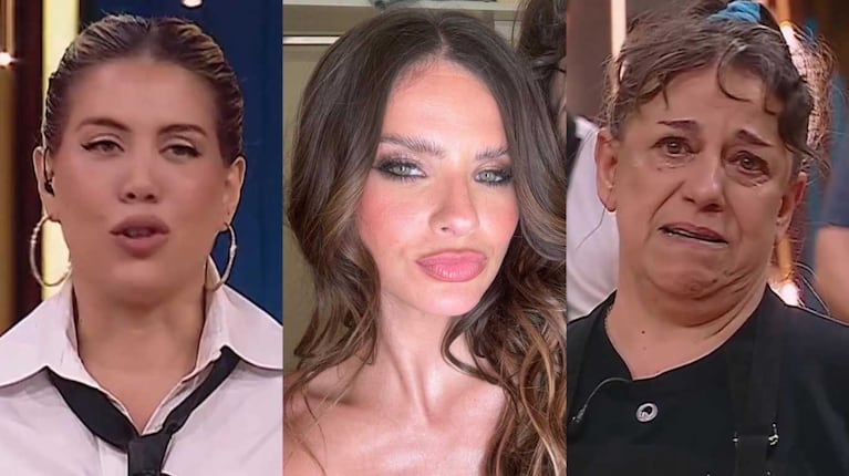 Wanda Nara, China Suárez y Julia Calvo (Fotos: capturas Telefe e Instagram)