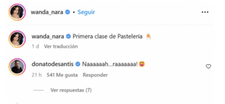 Wanda Nara cocinó un rogel y le dio de comer en la boca a Kennys Palacios: "Esta es la mejor parte"