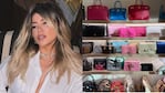 Wanda Nara compartió fotos de su lujoso vestidor en su casa de Milán. (Foto: Instagram/@wanda_nara)