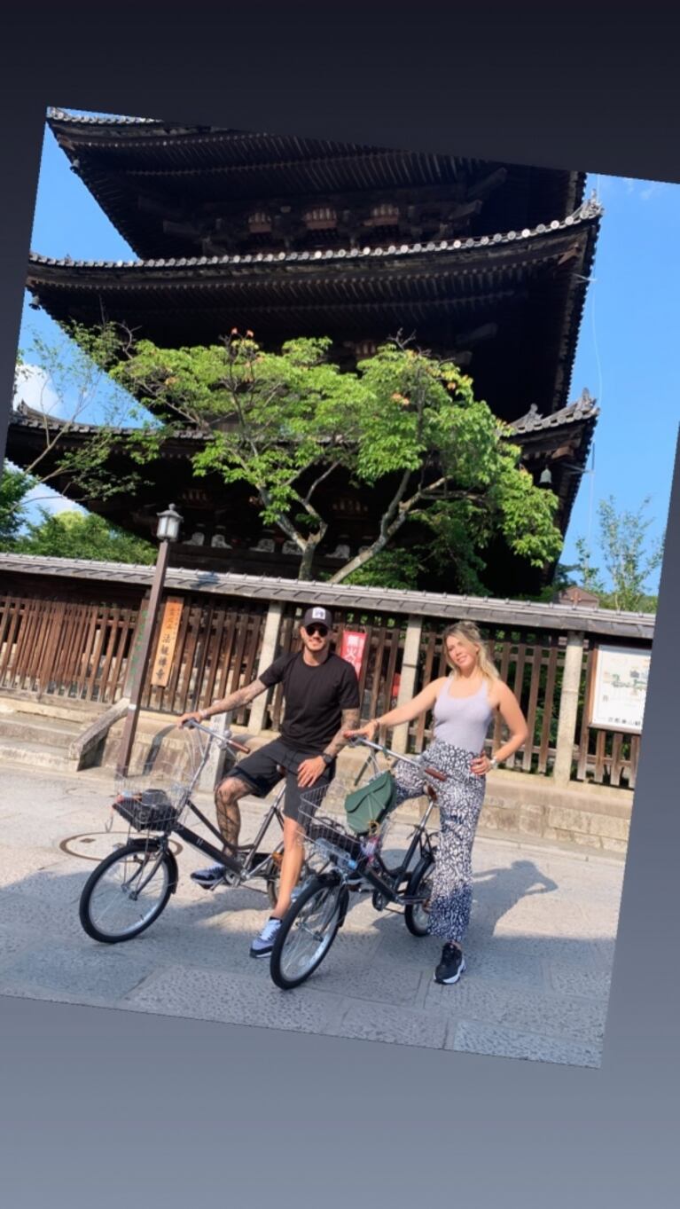  Wanda Nara compartió fotos de sus vacaciones con Icardi en Japón, tras la tapa que muestra a Mauro muy cerca de otra mujer