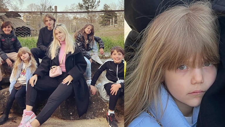 Wanda Nara compartió su tarde con sus hijos en un parque de diversiones y reveló el enojo de Isabella.