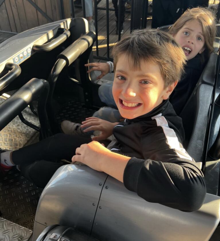 Wanda Nara compartió su tarde con sus hijos en un parque de diversiones y reveló el enojo de Isabella