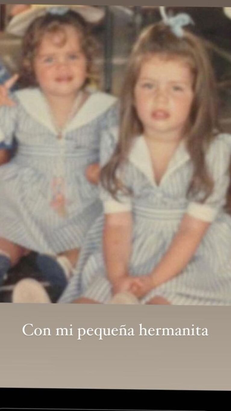 Wanda Nara compartió una foto retro y sorprendió por el enorme parecido de su mamá: "Aquí a la edad de Francesca"