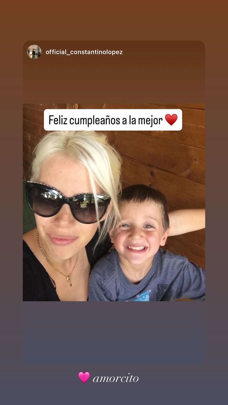 Wanda Nara con Constantino López. (Foto: @Wanda_Nara)
