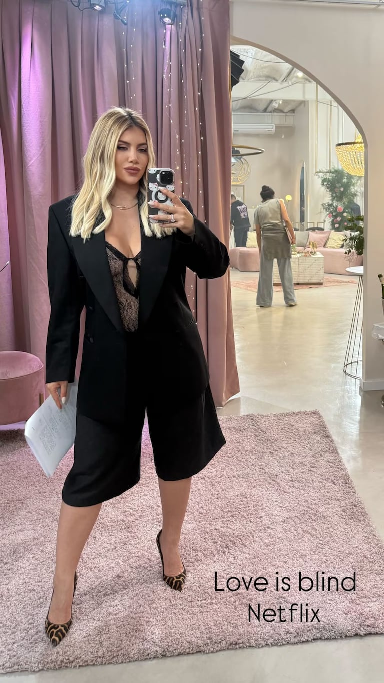 Wanda Nara con look de bermudas. Crédito: Instagram