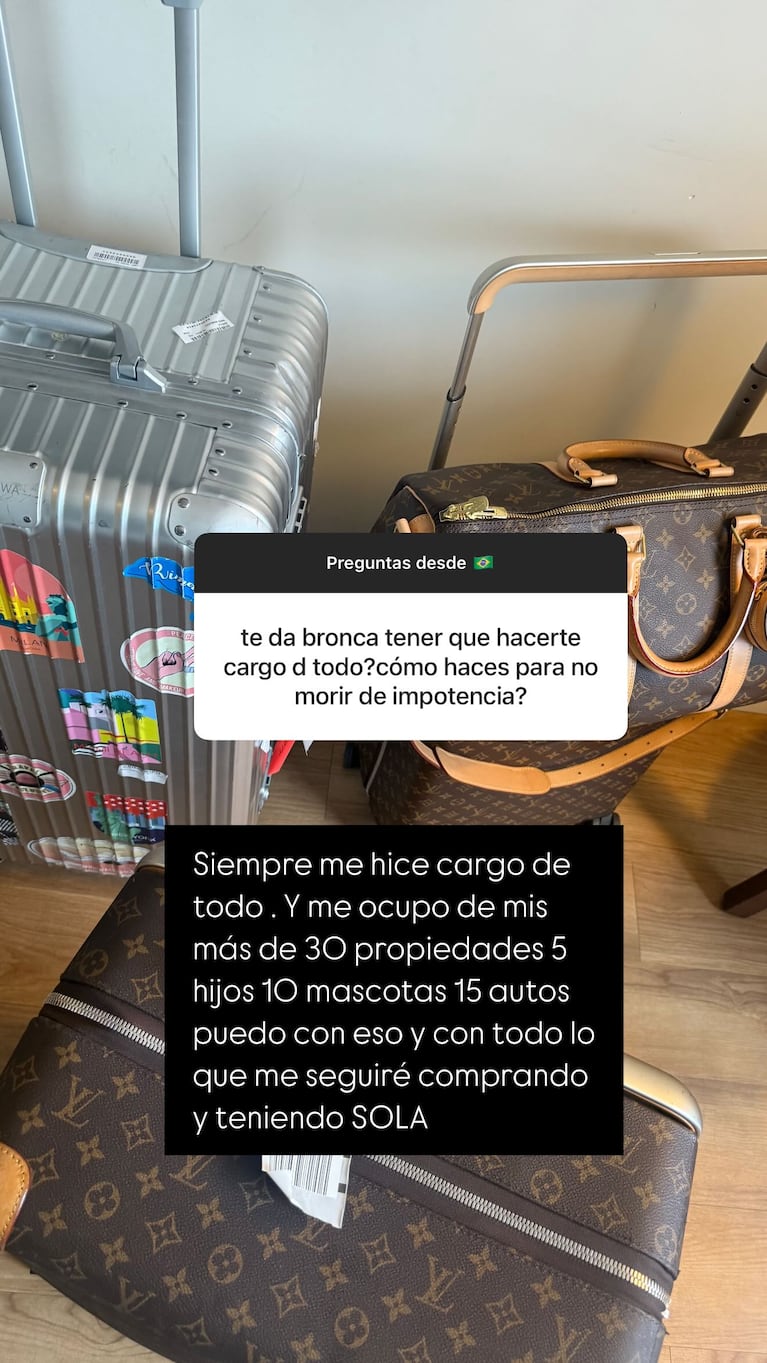 Wanda Nara contó cuántas casas y autos tiene. (Foto: @Wanda_Nara)