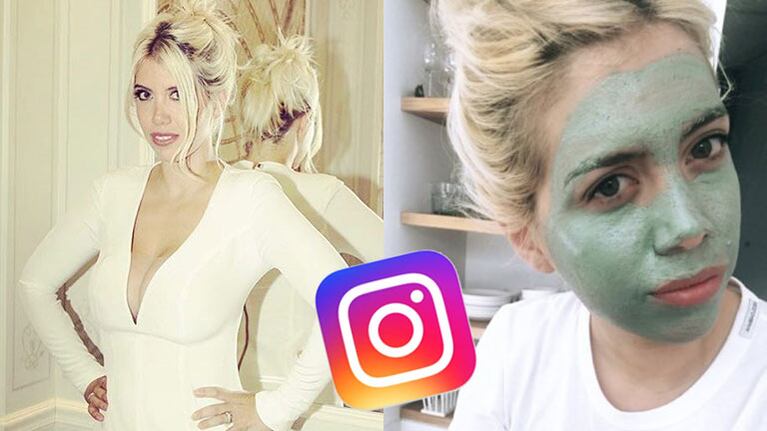 Wanda Nara, de entrecasa: look súper relajado y mascarilla facial 