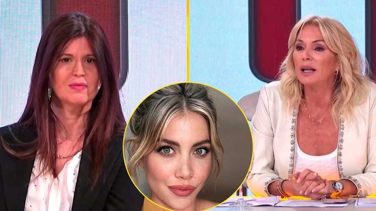 Wanda Nara, Elba Marcovecchio y Yanina Latorre (Fotos: captura América TV y Instagram @wanda_nara)