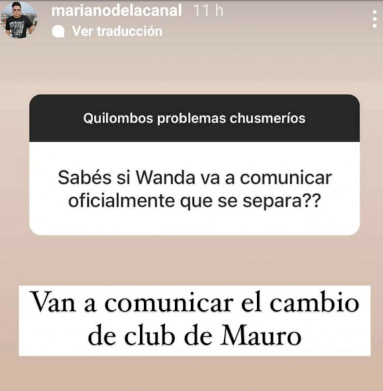 Wanda Nara emitiría un comunicado sobre Mauro Icardi tras la versión de crisis matrimonial: "Es por el cambio de club de él"