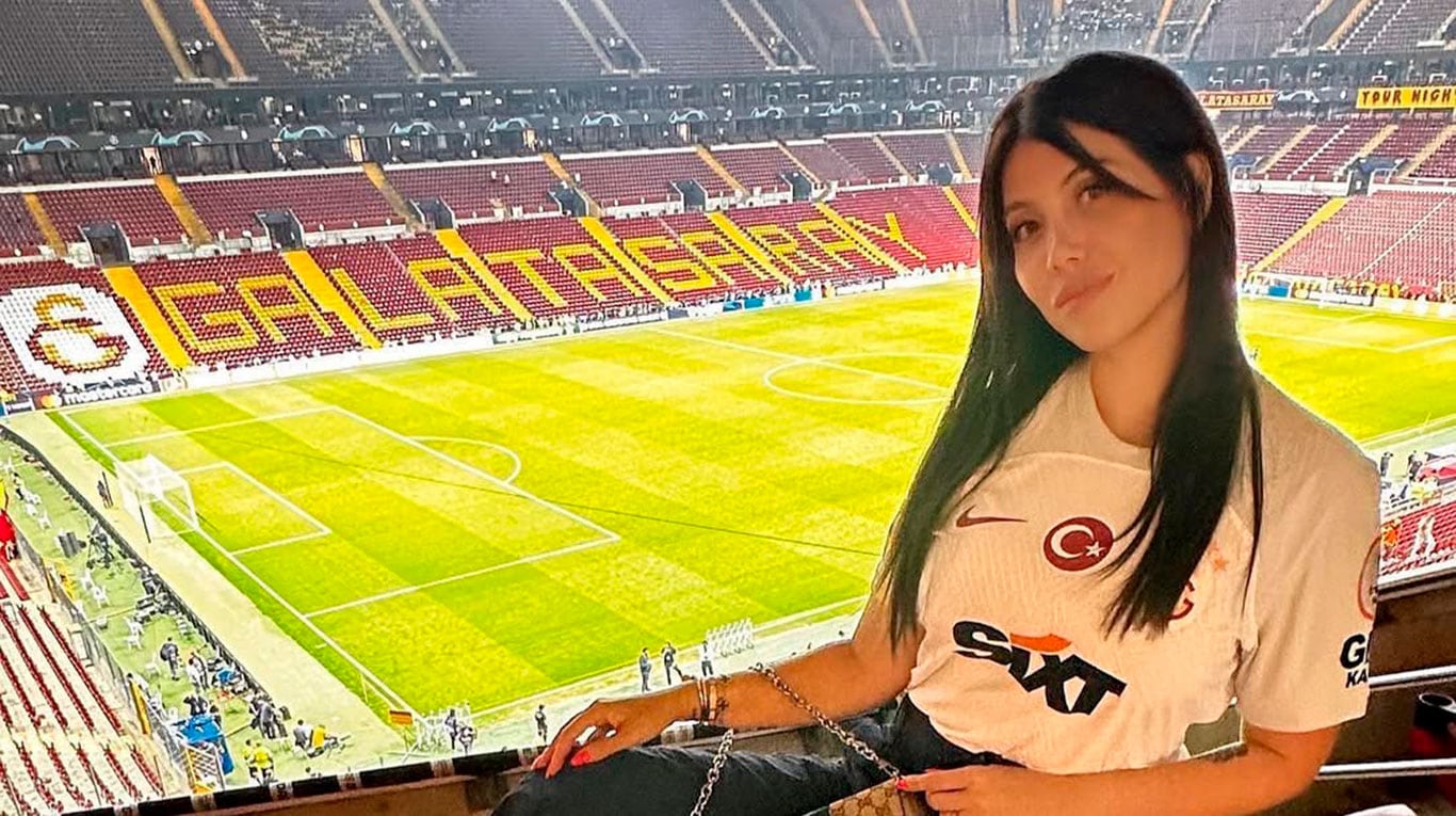 Wanda Nara en el estadio de Galatasaray. (Foto: @Wanda_Nara)