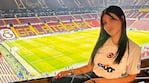 Wanda Nara en el estadio de Galatasaray. (Foto: @Wanda_Nara)