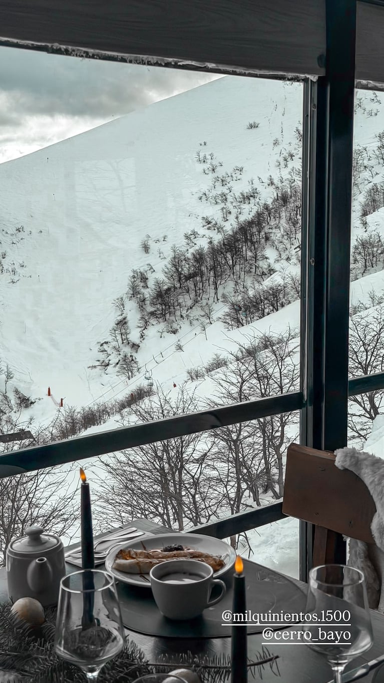 Wanda Nara en el sur argentino. Foto: Instagram wanda_nara