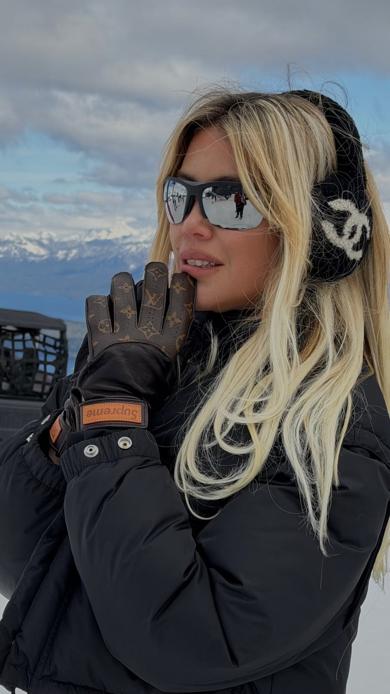 Wanda Nara en el sur argentino. Foto: Instagram wanda_nara