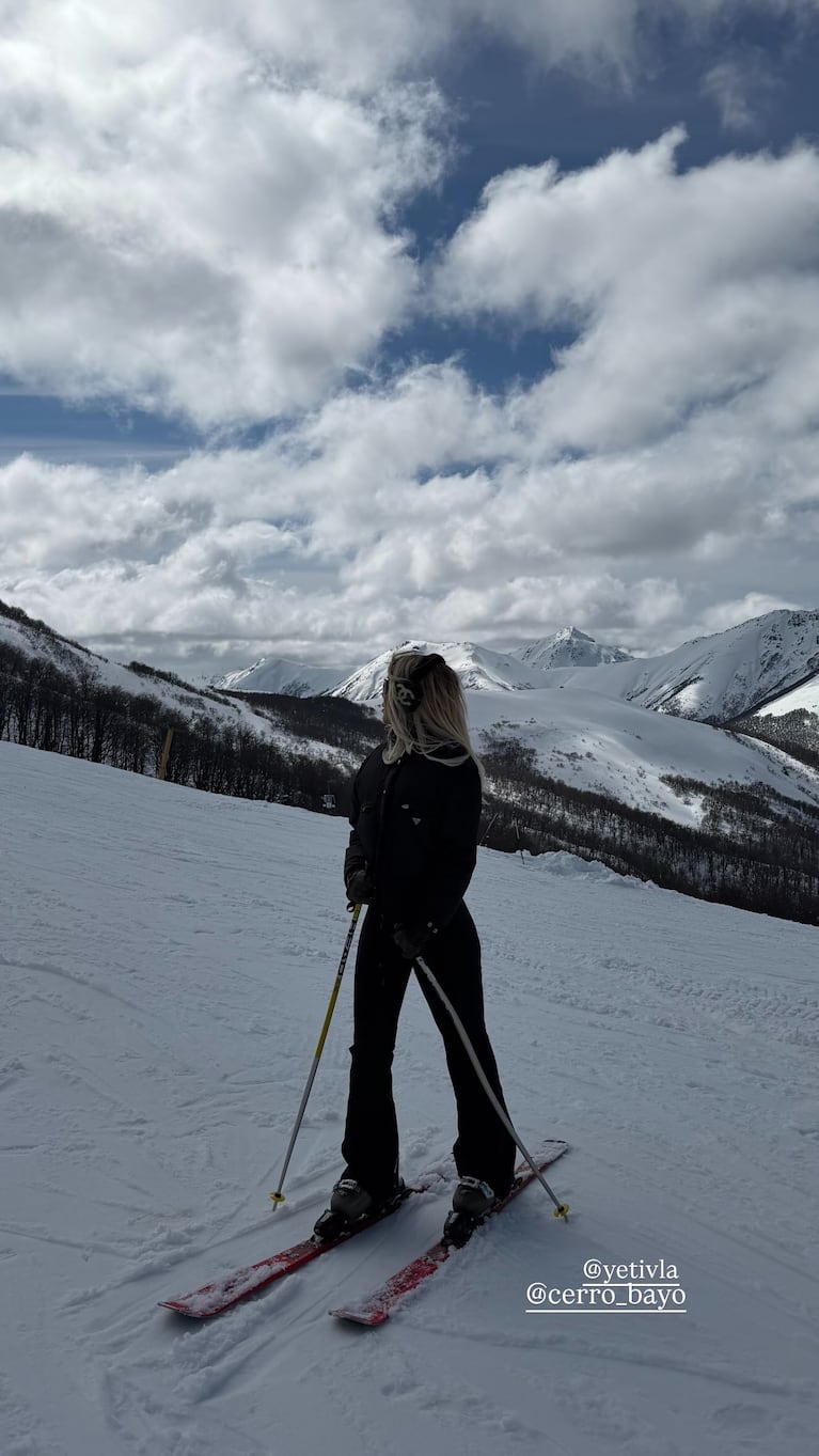 Wanda Nara en el sur argentino. Foto: Instagram wanda_nara