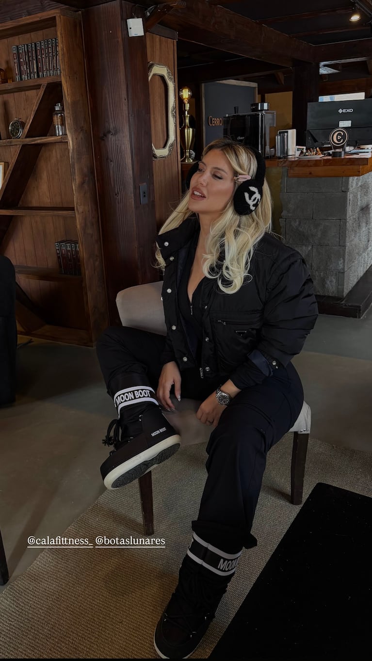 Wanda Nara en el sur argentino. Foto: Instagram wanda_nara