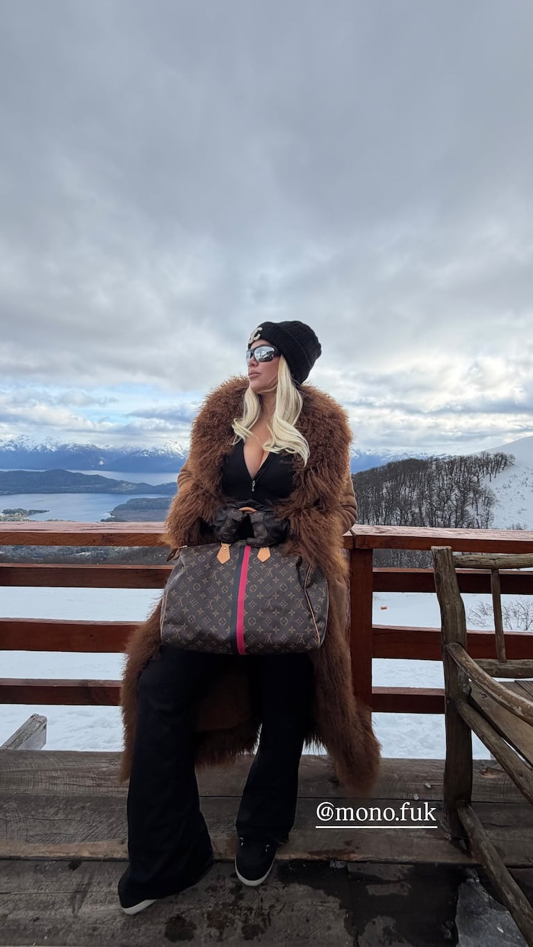 Wanda Nara en el sur argentino. Foto: Instagram wanda_nara