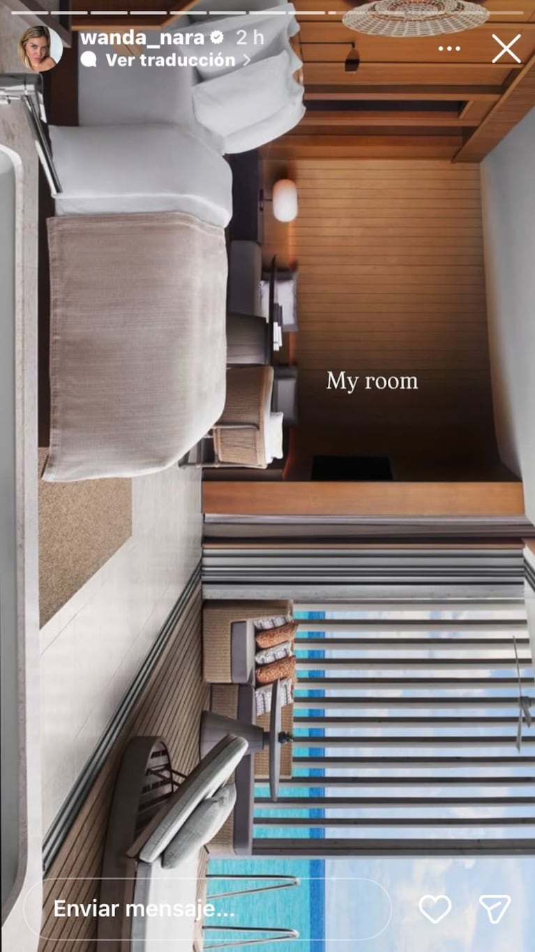 Wanda Nara en Islas Maldivas (Foto: Instagram/@wanda_nara).