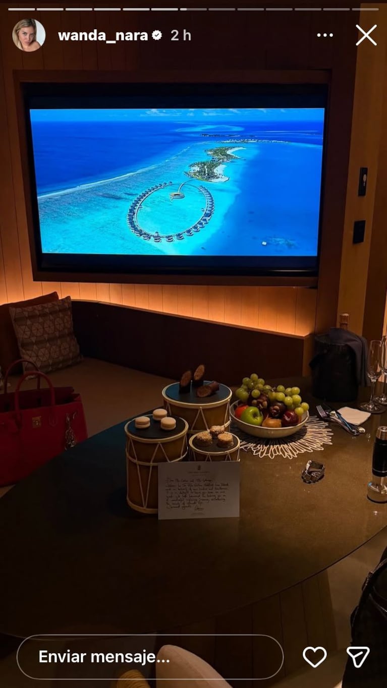 Wanda Nara en Islas Maldivas (Foto: Instagram/@wanda_nara).