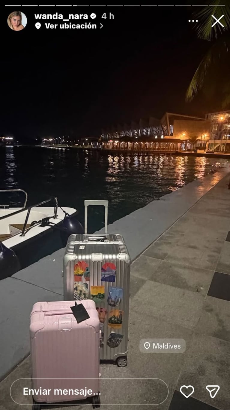 Wanda Nara en Islas Maldivas (Foto: Instagram/@wanda_nara).