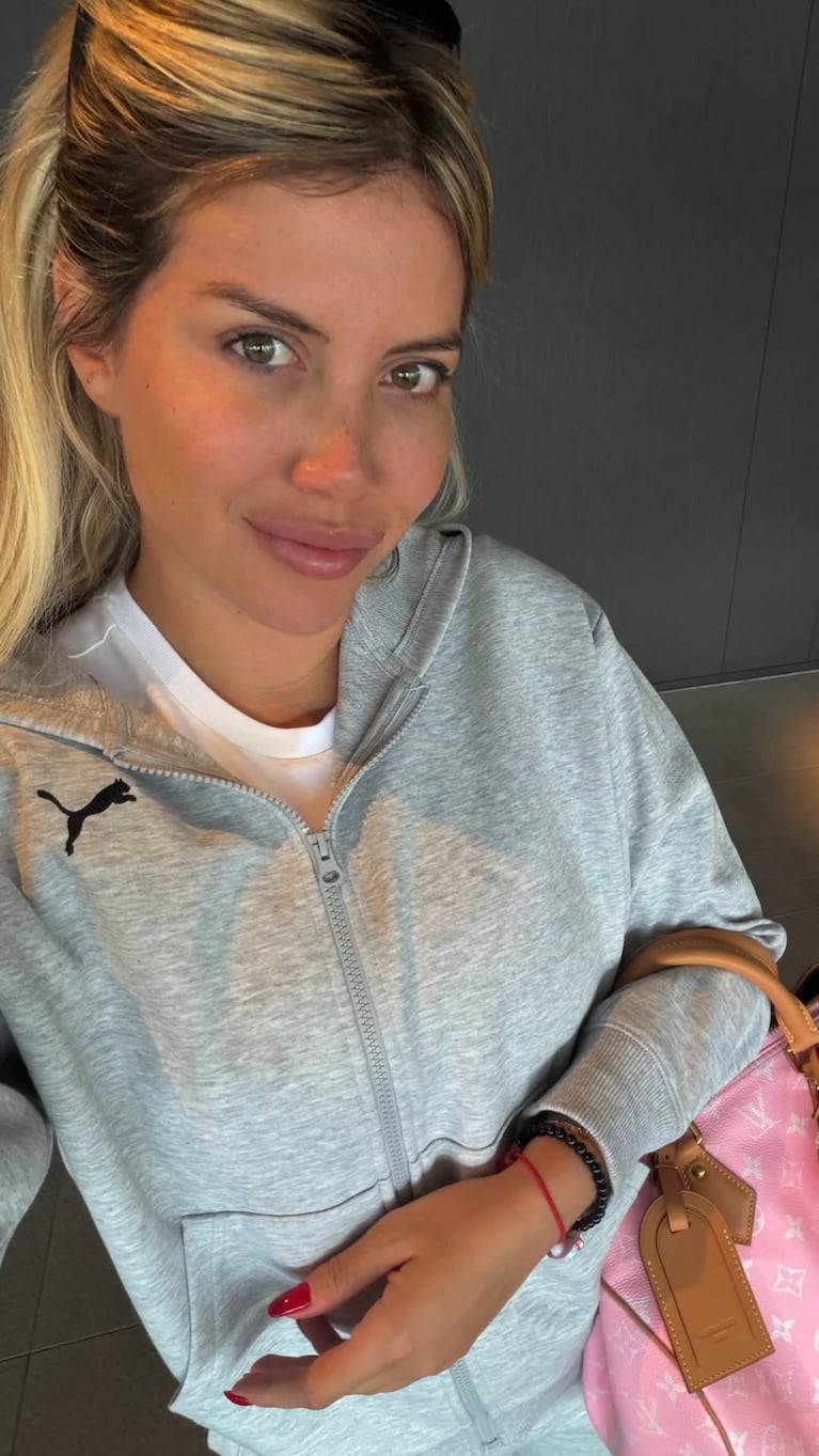 Wanda Nara en Japón: su viaje en el tren bala de Hello Kitty (Foto de Instagram @wanda_nara)