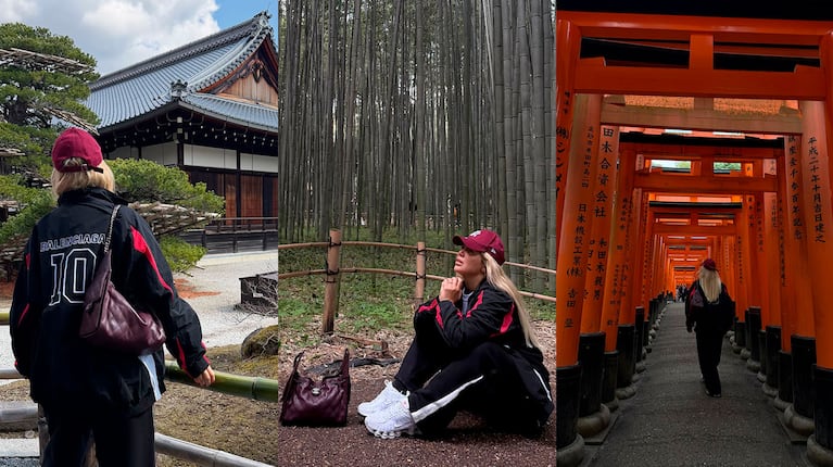 Wanda Nara en Kyoto (Fotos de Instagram)