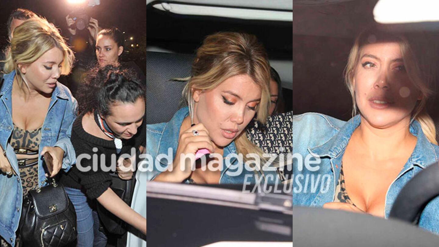 Wanda Nara en la noche porteña tras anunciar su separación de Mauro Icardi (Fotos: Movilpress)