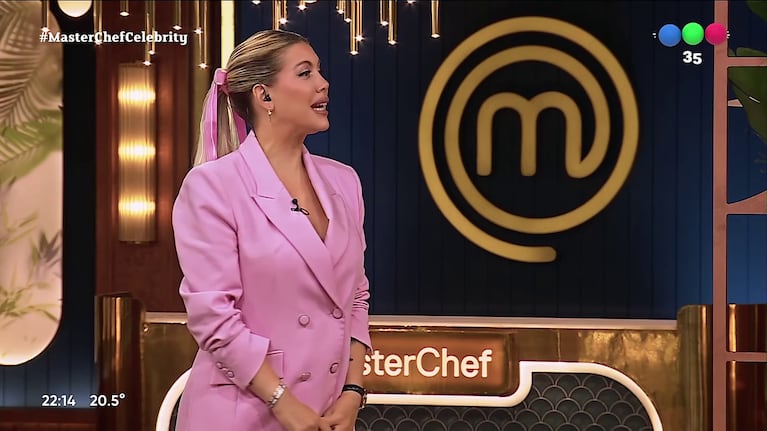 Wanda Nara en MasterChef Celebrity (Foto: Telefé).