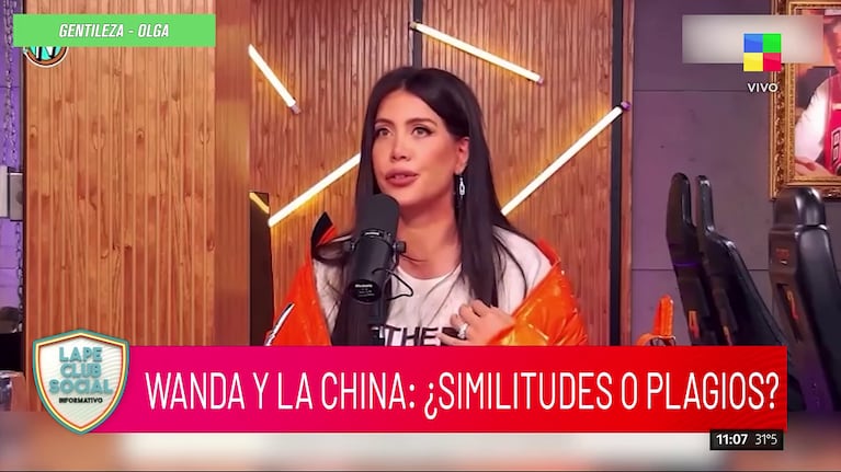 Wanda Nara en Olga (Foto: captura de América).