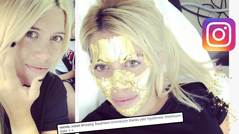Wanda Nara, en pleno tratamiento de belleza (Foto: Instagram)