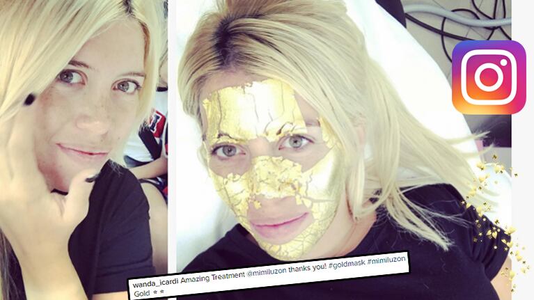 Wanda Nara, en pleno tratamiento de belleza (Foto: Instagram)