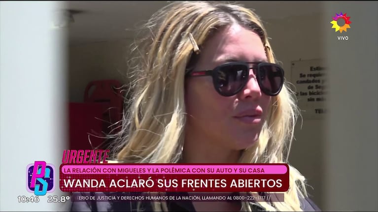 Wanda Nara en Puro Show (Foto: captura de eltrece).