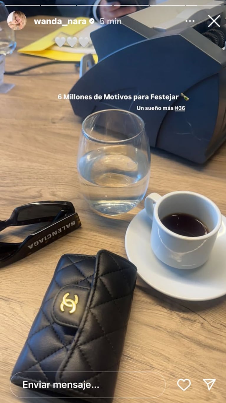 Wanda Nara en sus redes sociales tras comprar su nueva casa en Nordelta (Foto: Instagram).