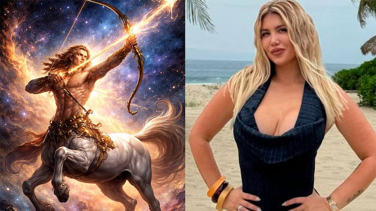 Wanda Nara es de Sagitario (Fotos: redes sociales y IA).