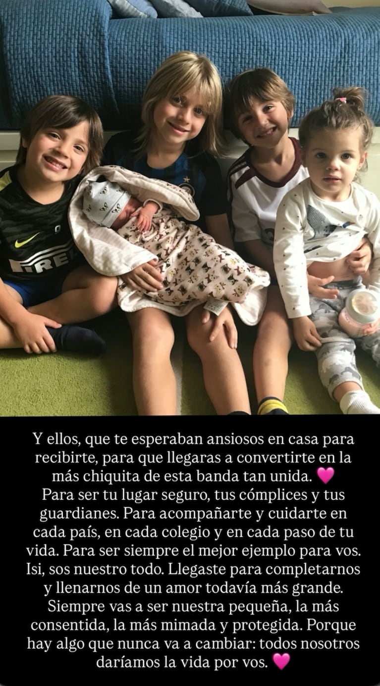 Wanda Nara excluyó a Mauro Icardi del mensaje de cumpleaños a su hija (Foto: Instagram @wanda_nara)