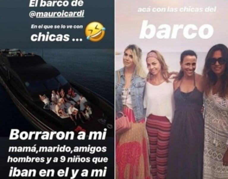 Wanda Nara explicó indignada la polémica por las fotos de Mauro Icardi en un yate con otras mujeres